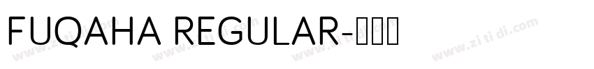 FUQAHA REGULAR字体转换